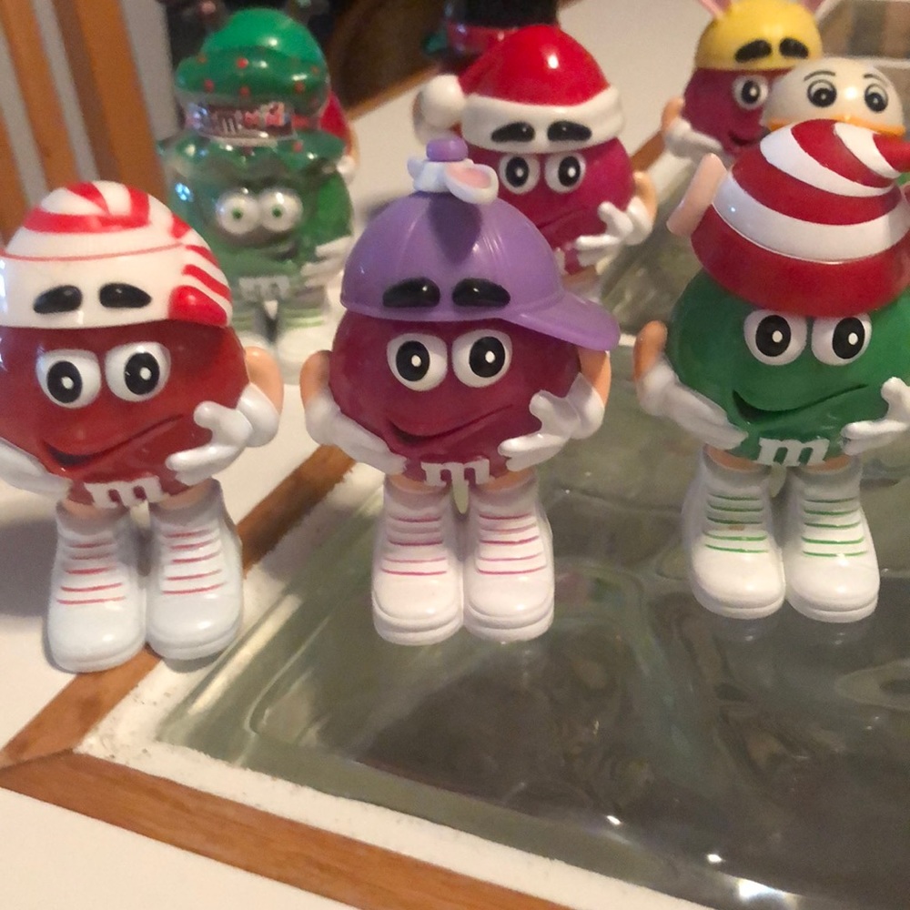 Collectible M&M people wearing assorted hats. - Picture 3 of 6